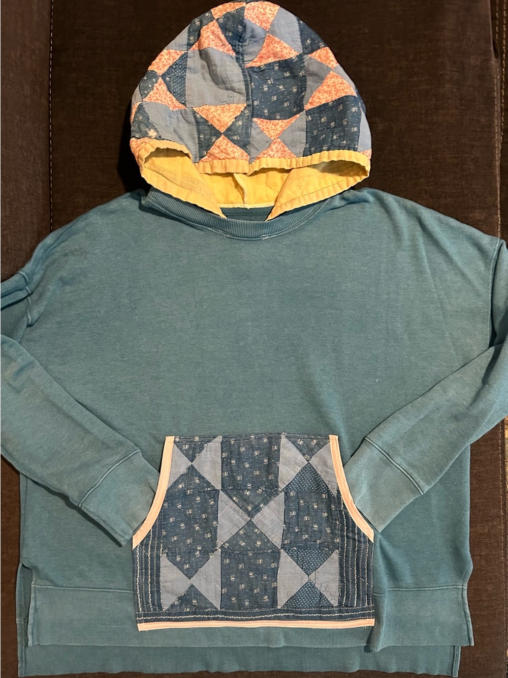 UP-cycled vintage quilt hoodie